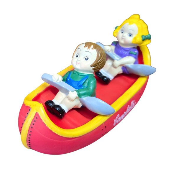 Campbell's Soup Kids Sitting In A Boat Vinyl Figures Bathtub Toy Promo 2004 - Picture 6 of 9